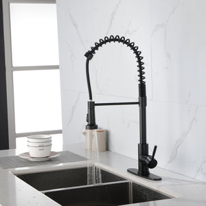 Solid Brass Spring Kitchen Sink Faucet