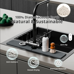 Diatomaceous Earth Sink Tray Organizer